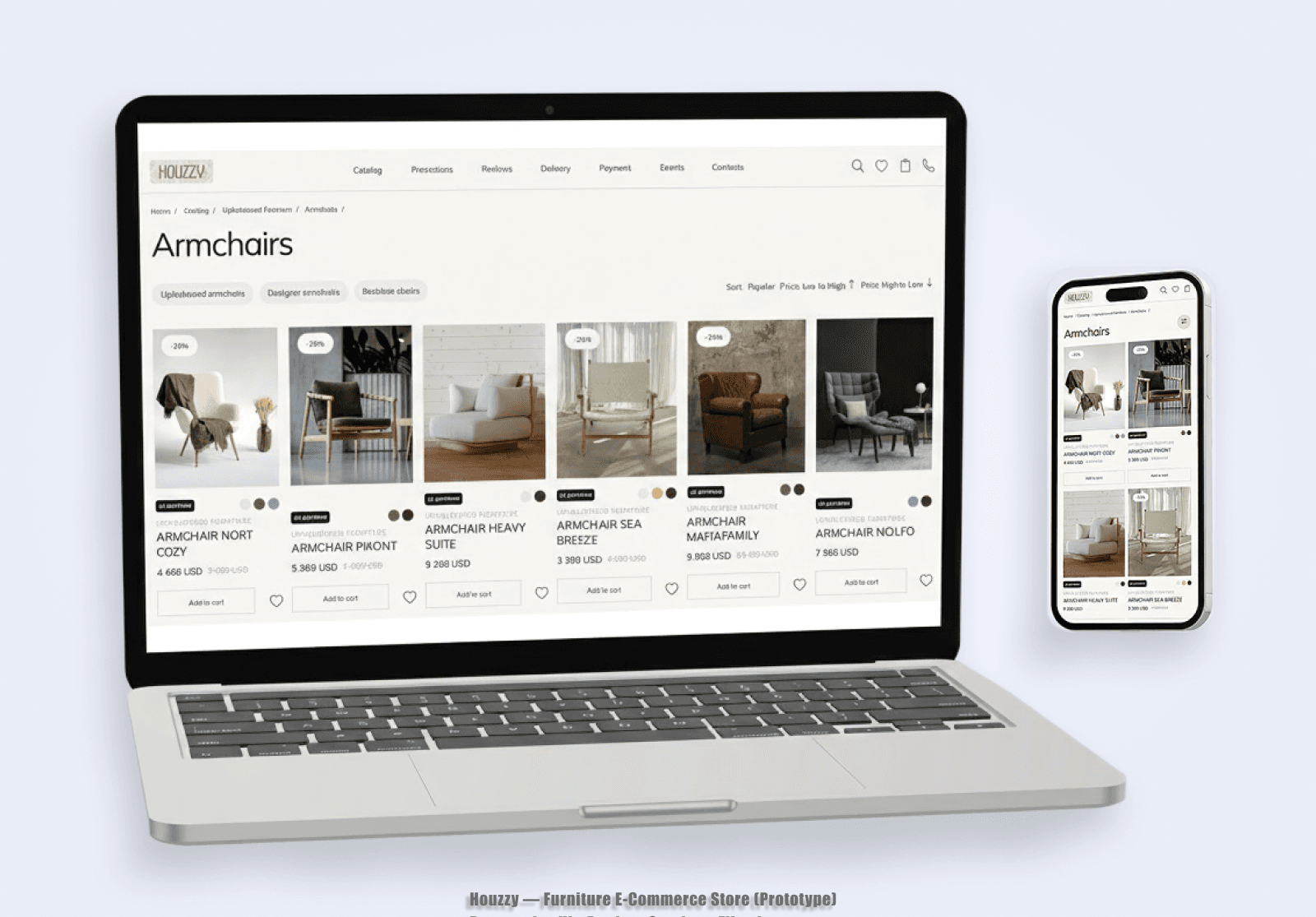 Houzzy — Furniture E-Commerce